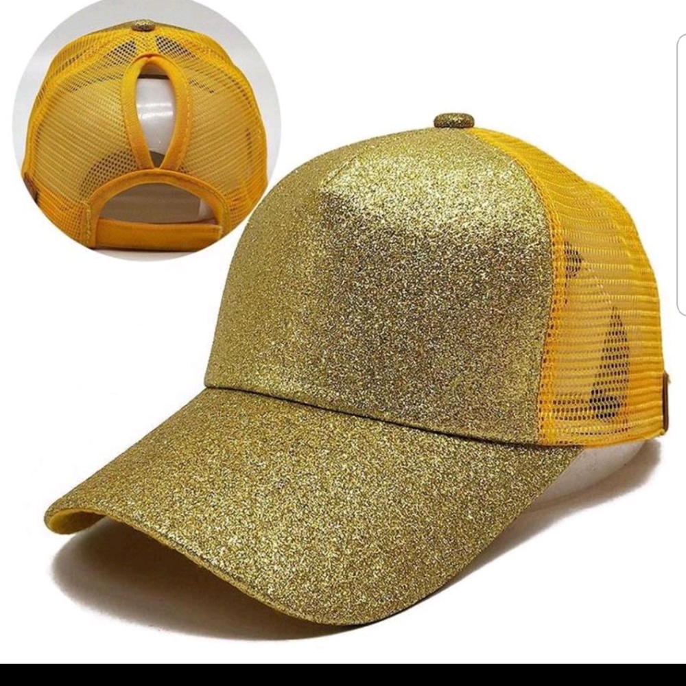 NEW Super cute high pony tail blingy CC hat